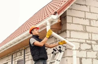 Pose et remplacement de gouttières à Dolving
